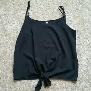 SOLD Black cropped tank