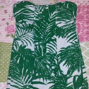 Floral Green & White Old Navy Tube Top