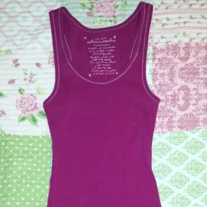 Abercrombie Kids Fuschia Ribbed Tank Top