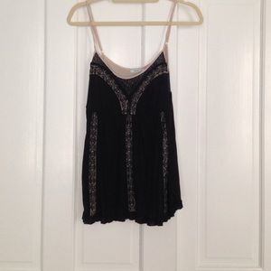 Black and lacy tank