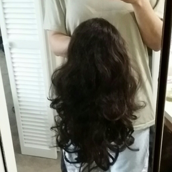 Curly half wig