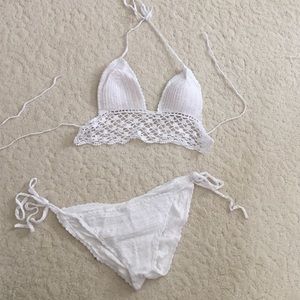 Swim - Brand new White crochet push up padded bikini Swim - Brand new White crochet push up padded bikini
