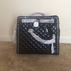 Womens Michael Kors Hamilton Hippie Grommet Purse