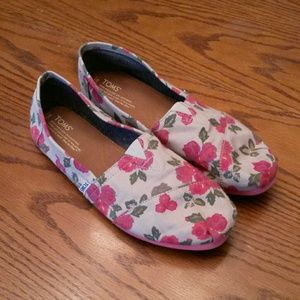 Women's floral grey Toms