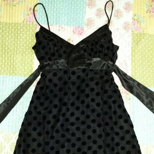 Black Polka Dot Charlotte Ruse Dress