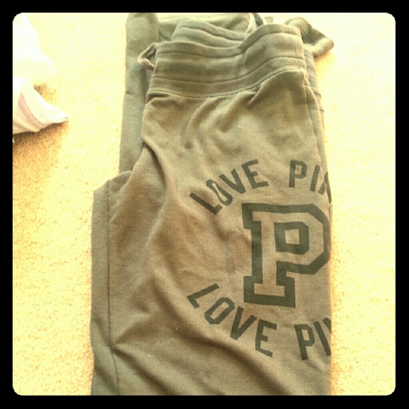 Pink victoria secret sweat pants