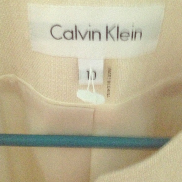 Calvin Klein size 10 cream colored blazer