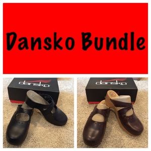 Brown and Black Dansko Bundle