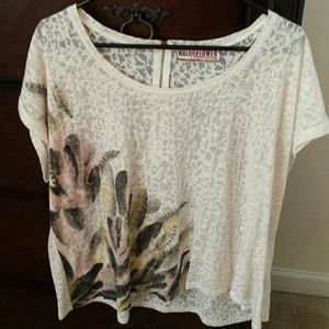 Sheer leopard top