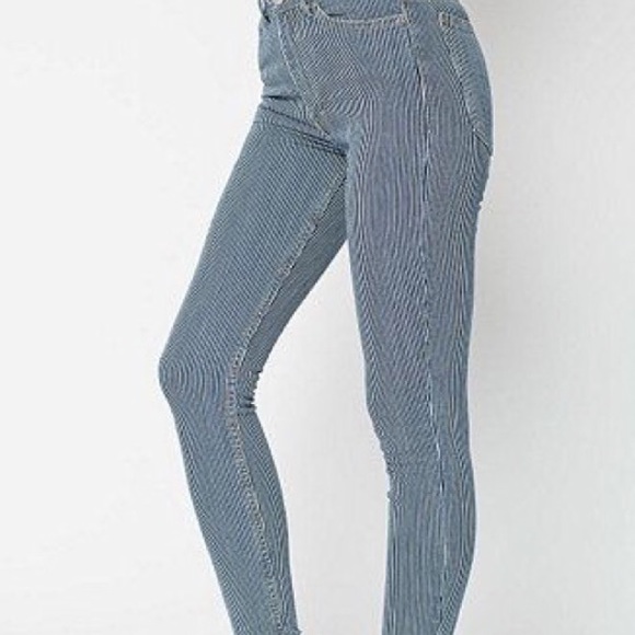 Striped side zipped pants