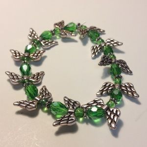 Angel wings stretch bracelet