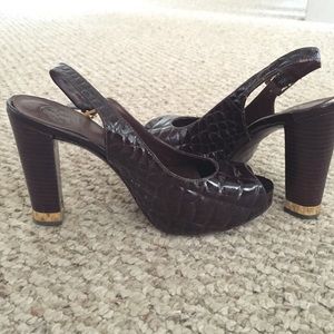 Tory Burch Open Toe Heels