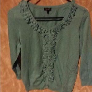 Teal Talbot sweater.