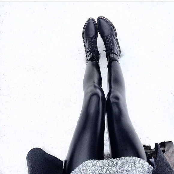 Black milk wet look leggings