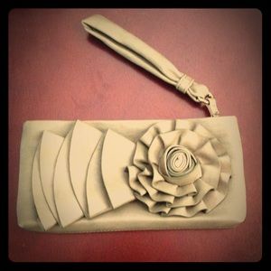 Big Buddha olive wristlet/clutch