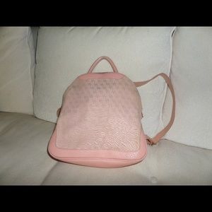 Dooney & Bourke Pink Fabric & Leather Backpack