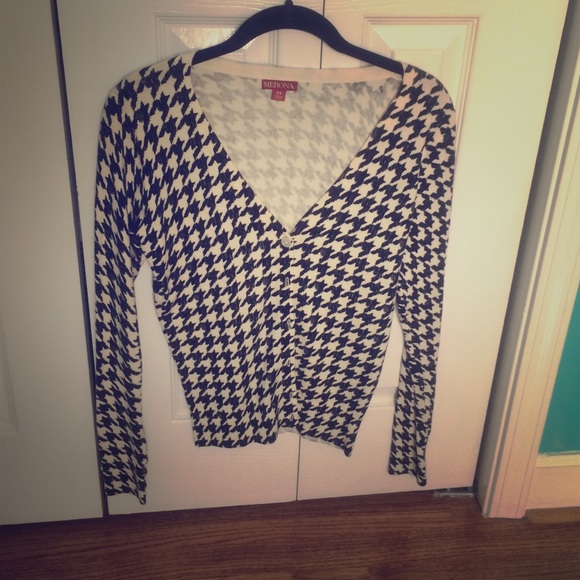 Houndstooth cardigan