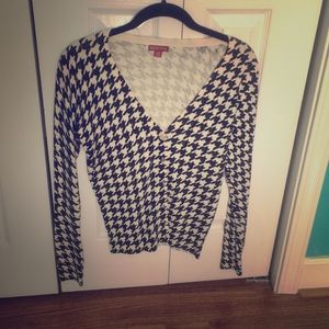 Houndstooth cardigan