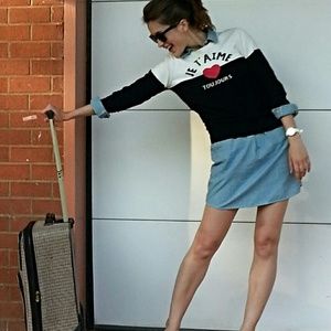 C. Wonder Sweaters - C. Wonder Je T'aime Intarsia Colorblock Sweater C. Wonder Sweaters - C. Wonder Je T'aime Intarsia Colorblock Sweater