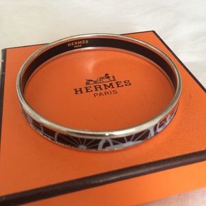 Hermes Printed Enamel Bracelet