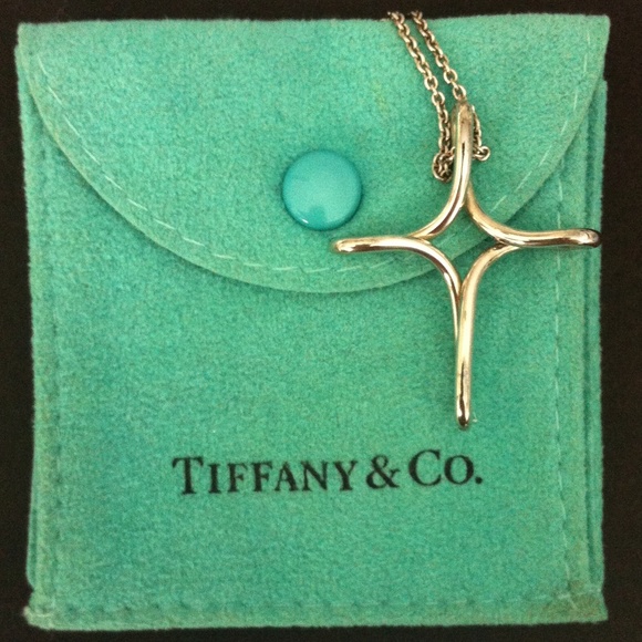 Tiffany's Infinity Cross Pendant Necklace