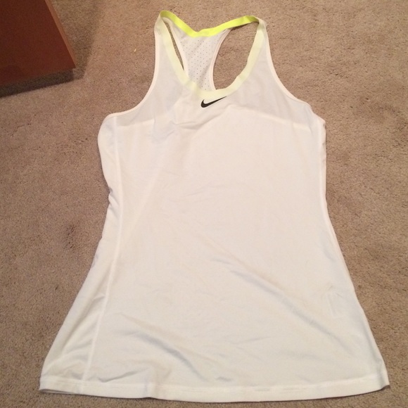 Nike Pro white tank top size L - Picture 1 of 1