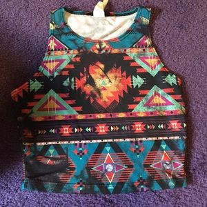 Aztec crop top