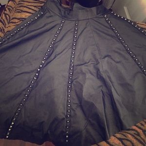 Bebe leather studded skirt size 0