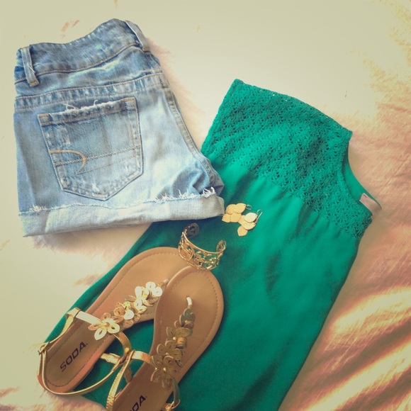 Light Wash Jean Shorts