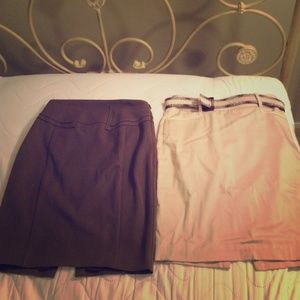 Two pencil skirts