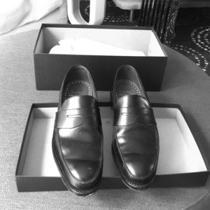 Men's Brooks Brothers Black Loafers Size 8.5 D