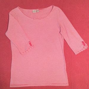 ESPRIT Red and White Fitted Knit Top