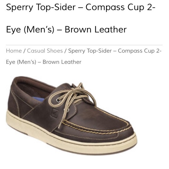 Sperry Top Sider - Compass Cup 2 Eye- Mens NWT