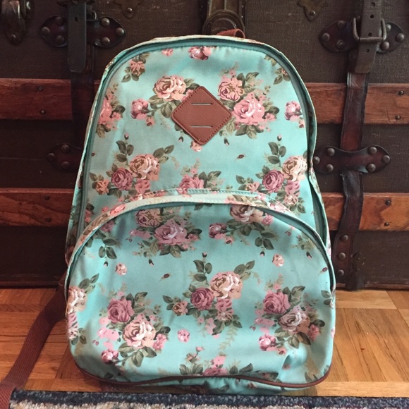 Mossimo Supply Co. Handbags - Mint and floral backpack
