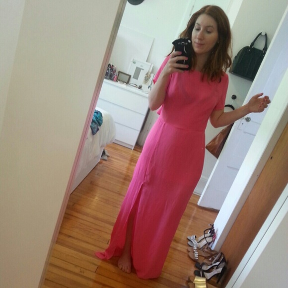Pink MAXI dress - bundling with romper.