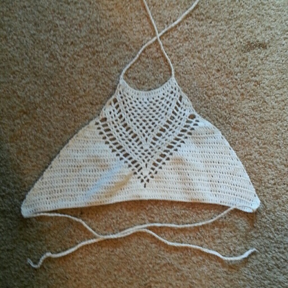 Tops - White crochet top