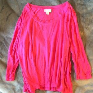 Pink Long Sleeve Top