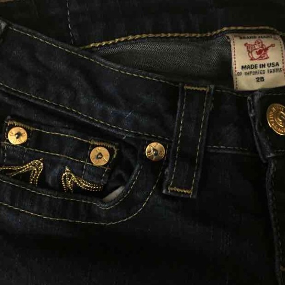 TRBJ DEMIN GOLD SKINNIES 28