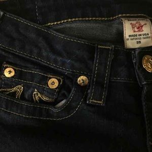 TRBJ DEMIN GOLD SKINNIES 28