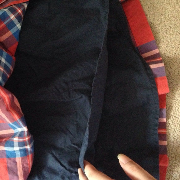 Abercrombie and Fitch Red Plaid Skirt - Picture 3 of 3