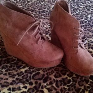 wedge booties