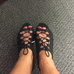 Schutz nubuck lace up pumps size 7