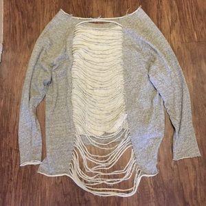 Foreign Exchange ripped back sweater
