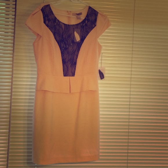 Forever 21. Love 21 pale pink peplum dress.