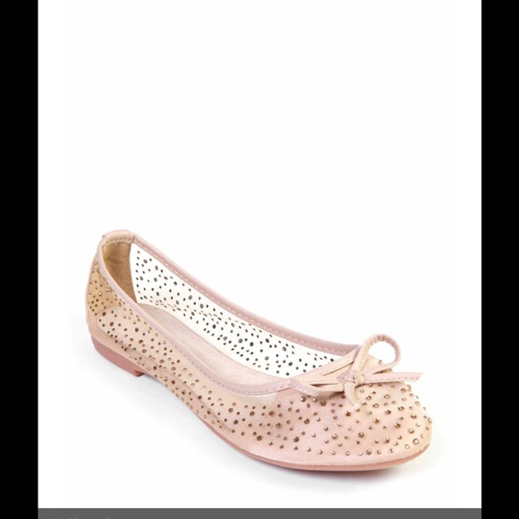 GC Shoes Twinkle Star Ballet Flat- 9- Nude
