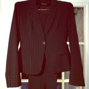 Tahari Pinstriped Pant Suit