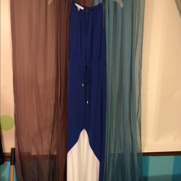 Blue and White Dress