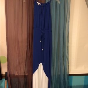 Blue and White Dress