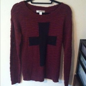 Decree Cross Knit Sweater