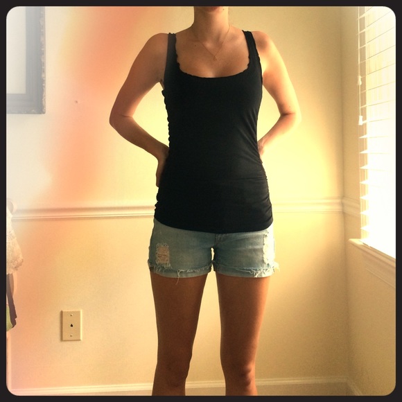 Black fitted Bebe top